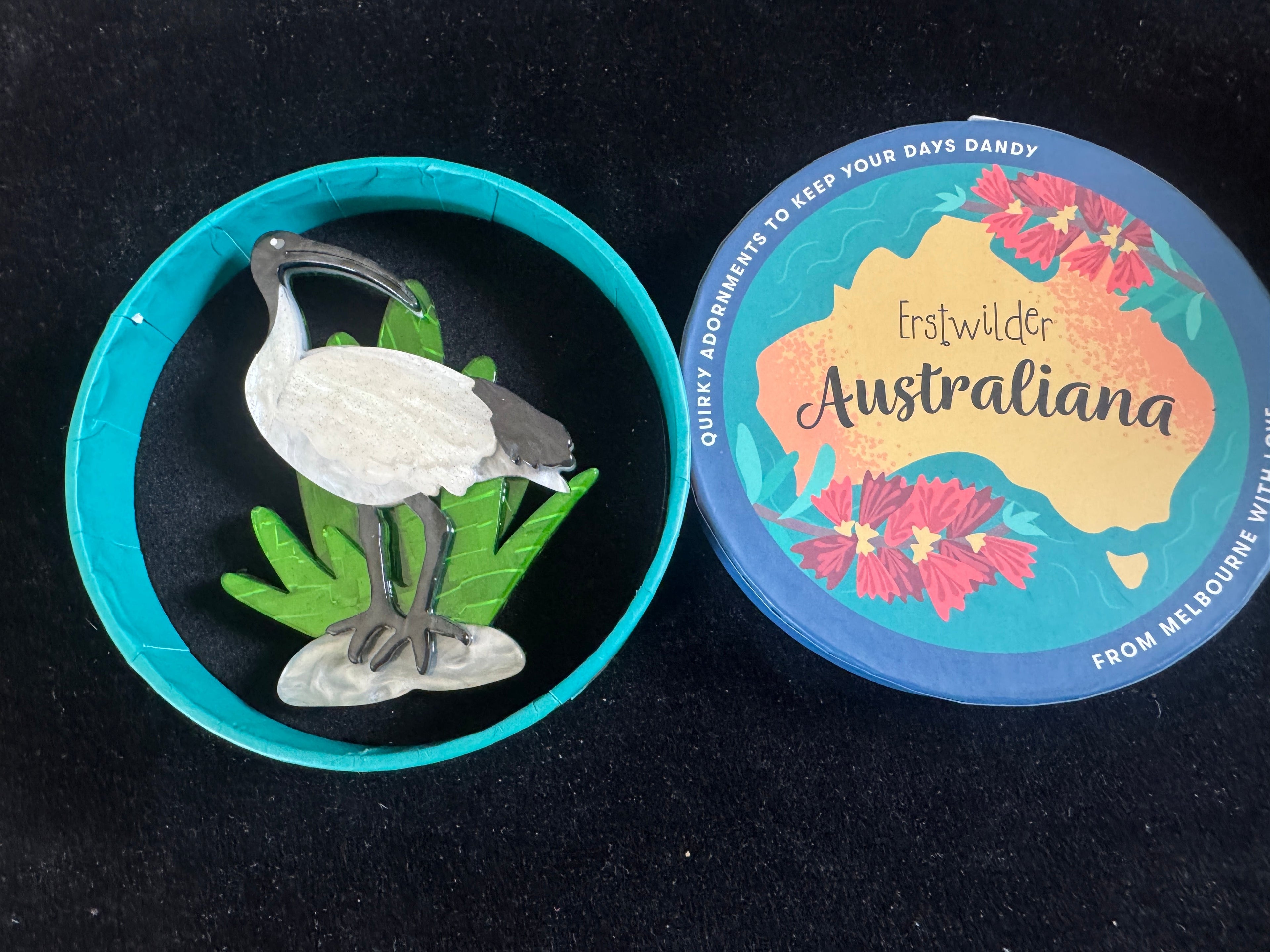 ERSTWILDER AUSTALIANA COLLECTION IZZY THE IBIS - Resin Brooch